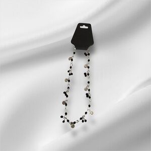 Elegant Black and Silver Women's choker Necklace